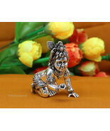 925 sterling silver  Krishna Bal Gopal statue figurine puja article  su210 - €563,95 EUR