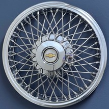 ONE 1983-1985 Chevrolet Celebrity # 3154 14&quot; Wire Wheel Cover Hubcap # 14070272 - £39.95 GBP
