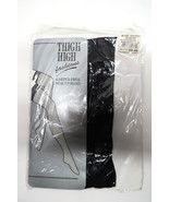 Vtg Thigh High Fashions Black Stockings USA Nylon Elastic Garter Free NRFP - $20.81 CAD