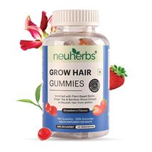 Natural Strawberry Grow Hair 30 Gummies With Biotin Keeps Hair Healthy &amp;... - $25.99