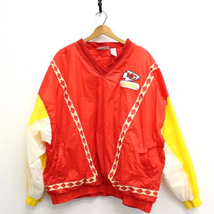 Vintage Kansas City Chiefs Windbreaker Coat Jacket XXXL 3X - £230.47 GBP
