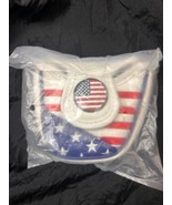 USA Flag Magnetic Golf Head Cover Mallet Putter Cover - $13.90