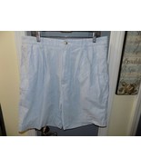 BROOKS BROTHERS GOLF Pleated White/Blue Striped Shorts Size 36 Men&#39;s EUC - $38.00