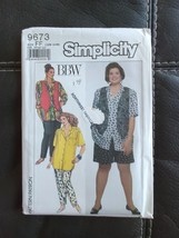 Simplicity Big Beautiful Woman Sewing Mixed Pattern 18W - 24W Separates 9673 UC - £9.13 GBP