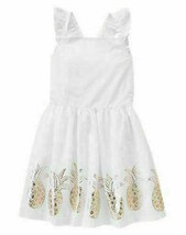 Sundress Gymboree,Pineapple Sparkle,gold pineapple trimmed dress,sz. 5 y... - $449.04 MXN
