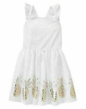 Sundress Gymboree,Pineapple Sparkle,gold pineapple trimmed dress,sz. 5 yr NWT - £19.39 GBP