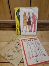 Vintage 1972 McCalls Pattern Misses Dress or Tunic and Pants Sz 12 Bust 34 Cut - £19.41 GBP