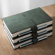 Thick PU Leather Vintage Journal Notebook Lined Paper Writing Diary 408 Pages - £22.91 GBP+
