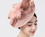 Elegant 2024 feather flower fascinator for weddings events 622293 thumb155 crop