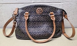 Giani Bernini Brown Signature Silver Block Signature Satchel Bag Purse - €25,74 EUR Giani Bernini Brown Signature Silver Block Signature Satchel Bag Purse - €25,74 EUR