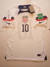 Christian Pulisic USA USMNT 2022 World Cup Match Slim White Home Soccer Jersey - £79.83 GBP