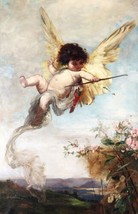 Painting Cupid with Bow by Julius Kronberg. Fantasy Print Reproducti  Giclee - £7.32 GBP+