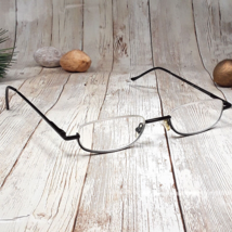 Fossil Black Metal Eyeglasses Lower Half Rim FRAMES 48-20-130 - £22.96 GBP