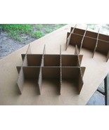 Cardboard Dividers 5 Sets 14 3/8&quot; X 12 5/16&quot; X 4&quot; High 9 ceil 4 inch - £4.22 GBP