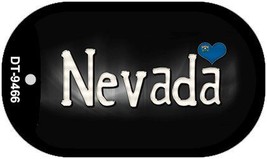 Nevada Flag Script Novelty Metal Dog Tag Necklace DT-9466 - £12.51 GBP