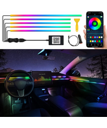 Acrylic Interior Car LED Strip Light with Wireless APP, RGBIC Dreamcolor... - £90.53 GBP