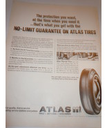 Vintage Atlas Plycron Tires Print Magazine Advertisement 1964  - $3.99