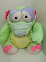 Prestige Toy Nakajima Dragon Nylon Stuffed Plush Vintage 1989 green pink... - £62.27 GBP