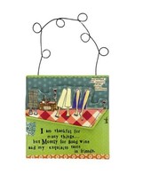 Curly Girl Good Friends Inspirational Hanging Sign 7.25 inches high - £9.75 GBP