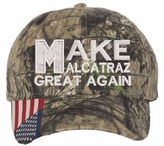 Make Alcatraz Great Again Hat Embroidered Adjustable Hat MOSSY USA Flag ... - $26.72