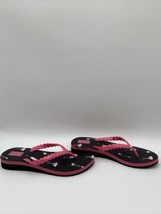 Women’s Kate Spade Maldives Wedge Sandals Black/Pink Size 10B - £18.47 GBP