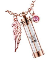 Cremation Urn Necklace for Ashes Timeless Hourglass - $66.10