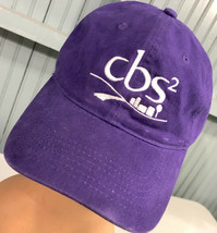 CBS2 Purple Strapback Port Company Baseball Hat Cap - £12.19 GBP