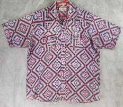 Vintage Sheplers Shirt Mens Extra Large Multicolor Western Cowboy Pearl ... - £24.90 GBP