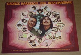 George Harrison Ravi Shankar Concert Tour Program 1974 Appalachian Hospi... - £31.52 GBP