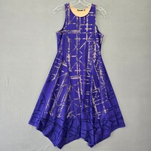 Apt 9 Purple Dress Stretch Midi Flowy Aline Sleeveless Scoop Neck Womens Size S  - $12.60