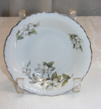 Vintage Embassy USA Vitrified China White Blossom 5&quot; Berry Sauce Bowl - $368.72 MXN