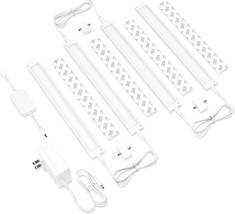 Warm White Eshine 4 Pack 12 Inch White Smart Dimmable Led Under Cabinet Lighting - $74.99