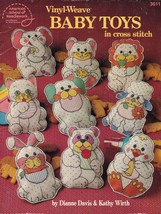 Cross Stitch Vinyl Weave Stuffed Dog Kitty Lamb Bunny Chick Baby Toys Pa... - £8.68 GBP