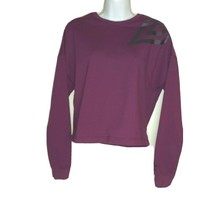 Womens UMBRO Logo Long Sleeve Maroon Crop Sweatshirt  Size: SMALL - £9.70 GBP
