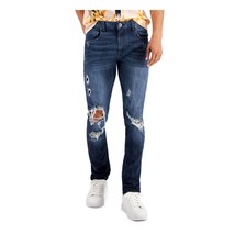 INC Men&#39;s Skinny-Fit Destroyed Jeans in Medium Wash Blue-Size 36x32 - £23.90 GBP