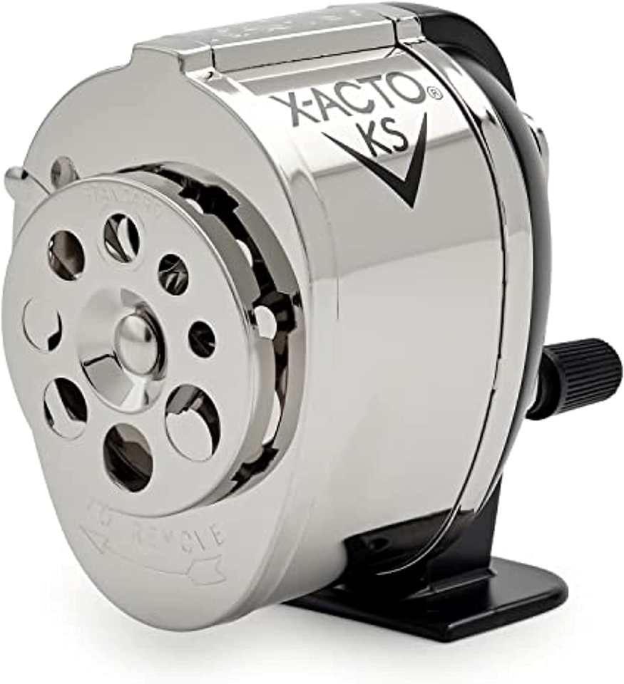X-ACTO 1031 KS Manual Classroom Pencil Sharpener, Counter/Wall-Mount, Bl... - $46.10