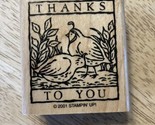 Thanks to You Rubber Stamp by Stampin up Quails 2001 Single WONDERFUL WO... - $9.49