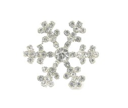 10pcs Mini Sparkly Snowflake Embellishments Rhinestone Diamante Embellishment Fo - £8.37 GBP