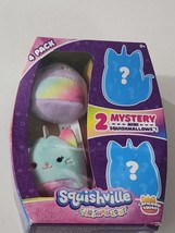 Squishville Caticorn Squad NEW 4 pack of 2&quot; Mini Squishmallow Figures Mystery - £13.15 GBP