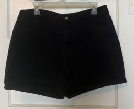 Rafaella Classic Sport Women’s Black Denim Shorts Size 14 - $24.10