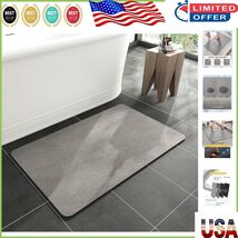 16&quot;x24&quot; Non-Slip Quick-Dry Faux Suede Bathroom Mat with Rubber Backing - $350.07 MXN