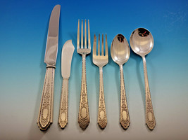 Mary II by Lunt Sterling Silver Flatware Set for 12 Service 82 pieces - £3,905.10 GBP
