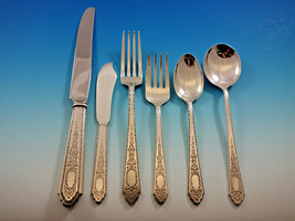 Mary II by Lunt Sterling Silver Flatware Set for 12 Service 82 pieces - £3,917.24 GBP