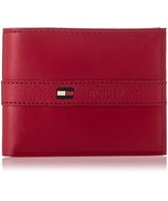 Tommy Hilfiger Men&#39;s Leather Wallet - Thin Sleek Casual Bifold with 6  P... - £30.92 GBP