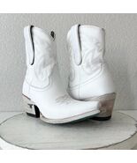 Lane SMOKESHOW White Cowboy Bootie Womens 5.5 Western Cowgirl Short Ankl... - $212.85