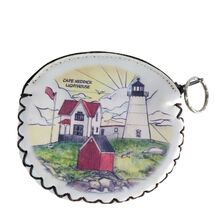 Cape Neddick Nubble Lighthouse Maine Souvenir Coin Purse w/ Keychain Loop - $16.00