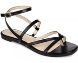 Journee Collection Women Slingback Strappy Sandals Serissa Size US 10 Black - £20.25 GBP