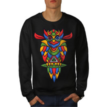 Colorful Owl Jumper Fashion Art Men Sweatshirt - £15.41 GBP