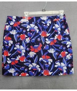 NWT J. CREW Women&#39;s Basketweave Mini Pencil Skirt Blue Red White Floral ... - $38.30 CAD