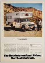 1968 Print Ad New International Harvester Pickup Trucks &amp; Camper Top Chicago,IL - $16.05